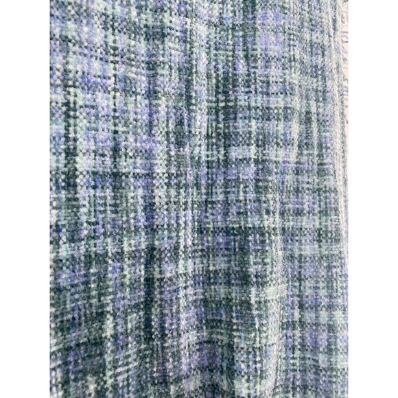 Charter Club NWT Space Dye Chenille Wrap Scarf Fringe Tassles Blue One Size New - Picture 4 of 11